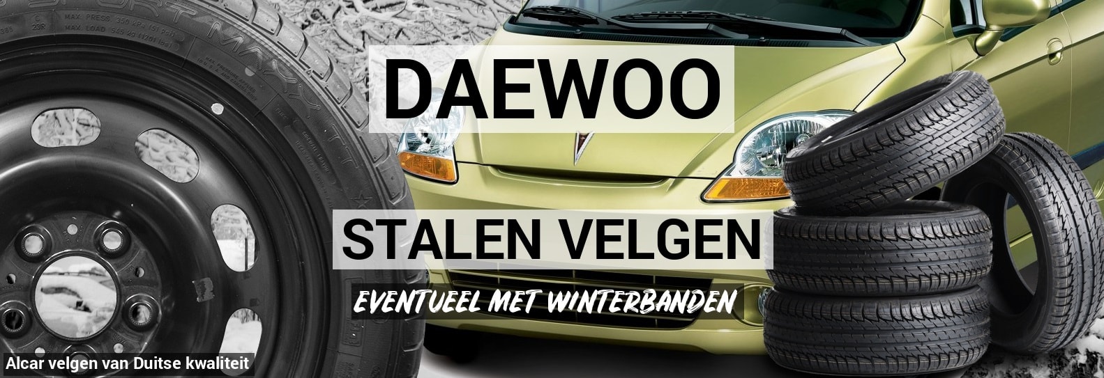 Daewoo stalen velgen